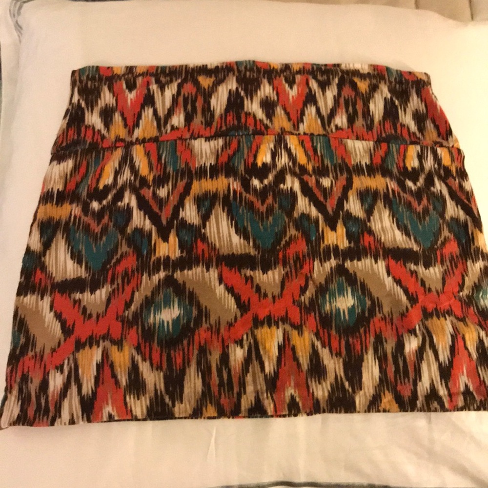 Tribal print pencil skirt